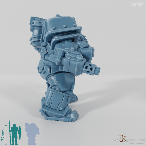 Khazaroth Empire - Iron Mole with combat glove and pistol 07