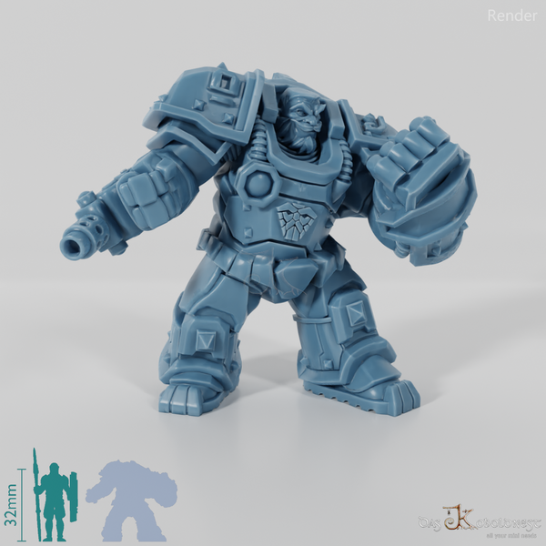 Khazaroth Empire - Iron Mole with combat glove and pistol 07