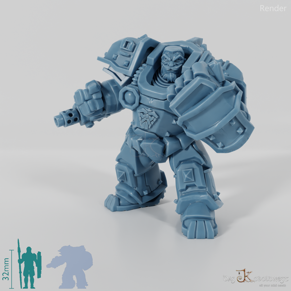 Khazaroth Empire - Iron Mole with combat glove and pistol 07