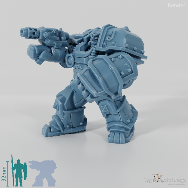 Khazaroth Empire - Iron Mole with combat glove and pistol 08