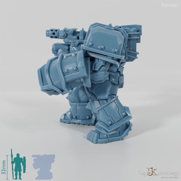 Khazaroth Empire - Iron Mole with combat glove and pistol 08