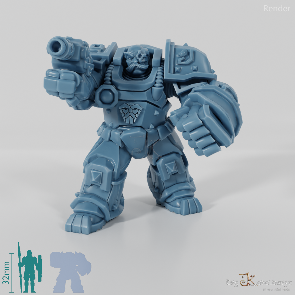 Khazaroth Empire - Iron Mole with combat glove and pistol 08