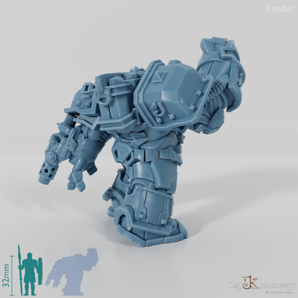 Khazaroth Empire - Iron Mole with combat glove and pistol 09