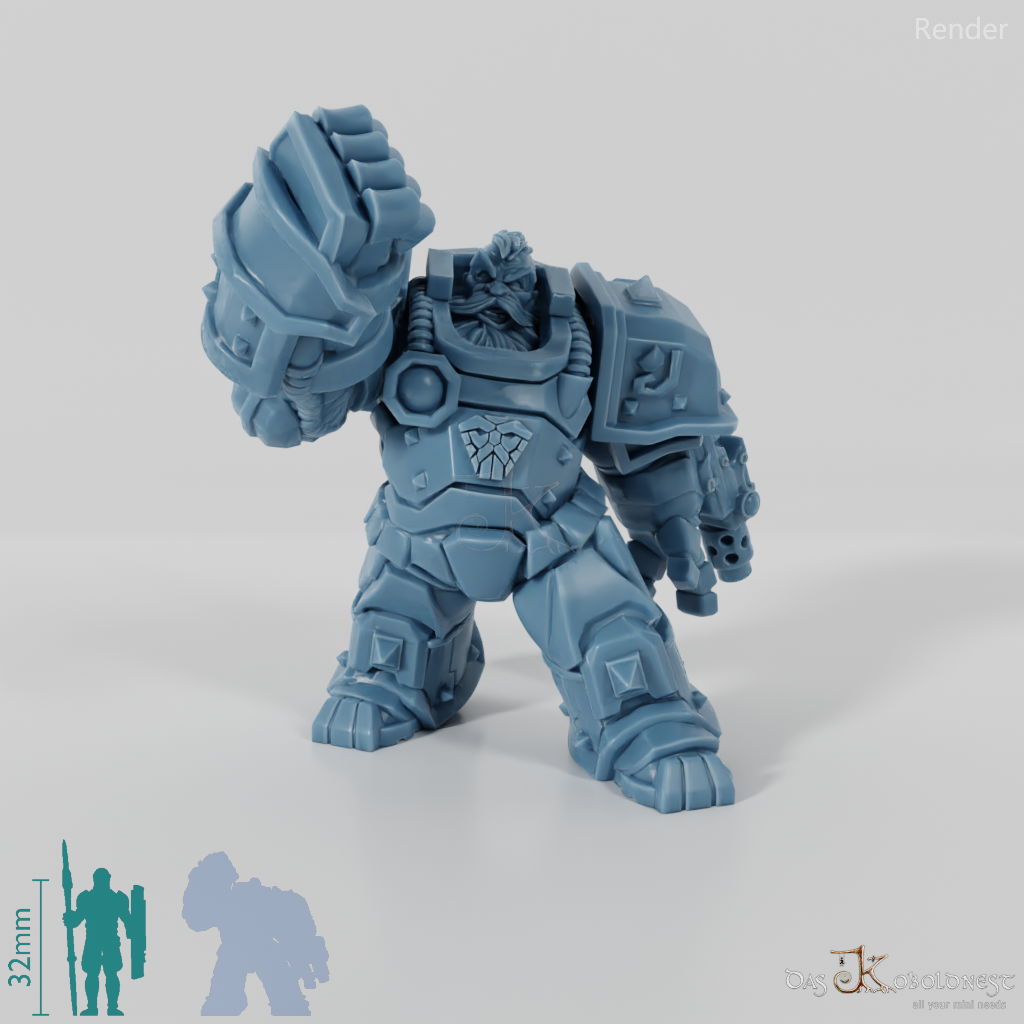 Khazaroth Empire - Iron Mole with combat glove and pistol 09