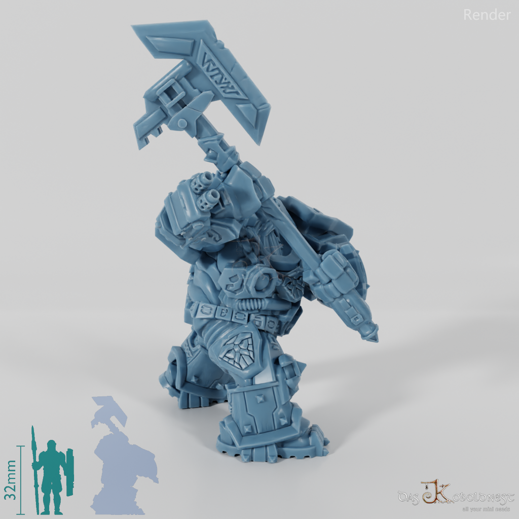 Khazaroth Empire - Iron Mole Digmaster with axe