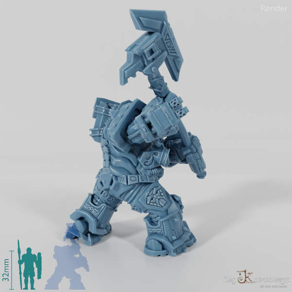 Khazaroth Empire - Iron Mole Digmaster with axe