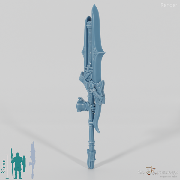 Valiant Hero - Weapon - Gunspear (gerade Hand)