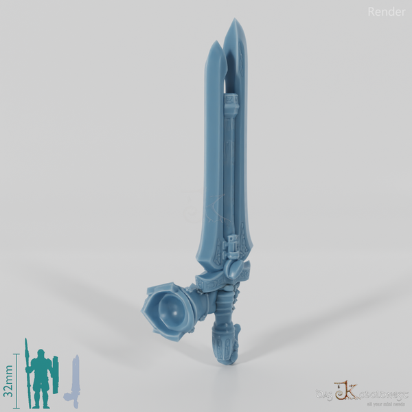 Valiant Hero - Weapon - Gunsword (gerade Hand)