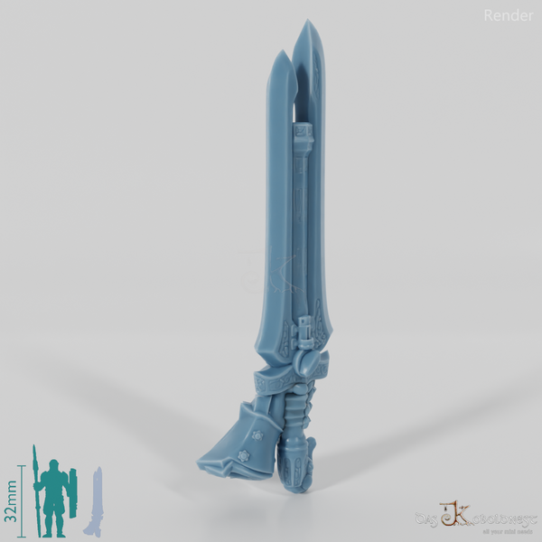 Valiant Hero - Weapon - Gunsword (angled hand)