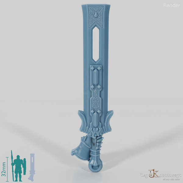 Valiant Hero - Weapon - King Sword (angled hand)