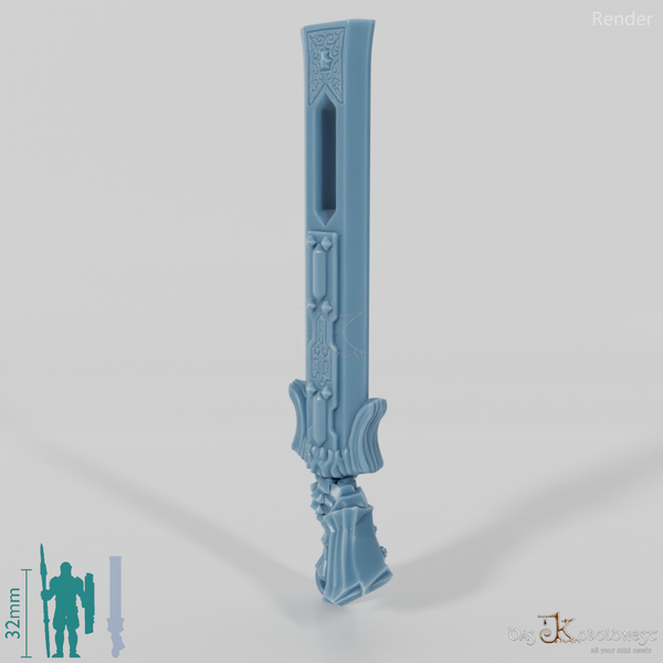 Valiant Hero - Weapon - King Sword (angled hand)