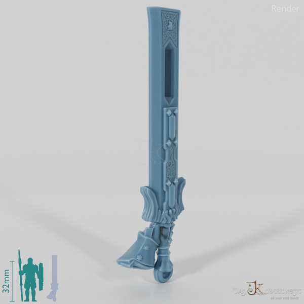 Valiant Hero - Weapon - King Sword (angled hand)