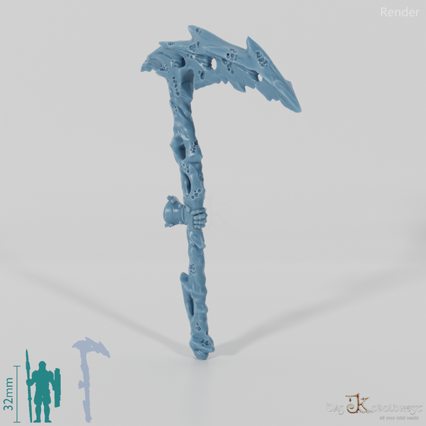 Vile Hero - Weapon - Scythe, Obsidian (gerade Hand)