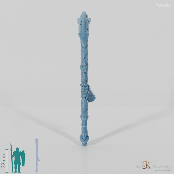 Vile Hero - Weapon - Scythe, Obsidian (abgewinkelte Hand)