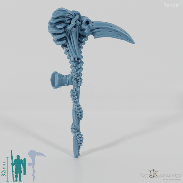 Vile Hero - Weapon - Scythe, Crow (straight hand)