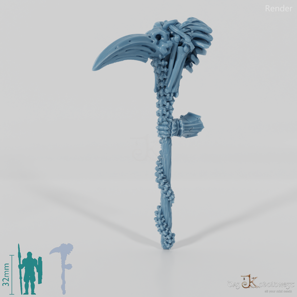 Vile Hero - Weapon - Scythe, Crow (straight hand)