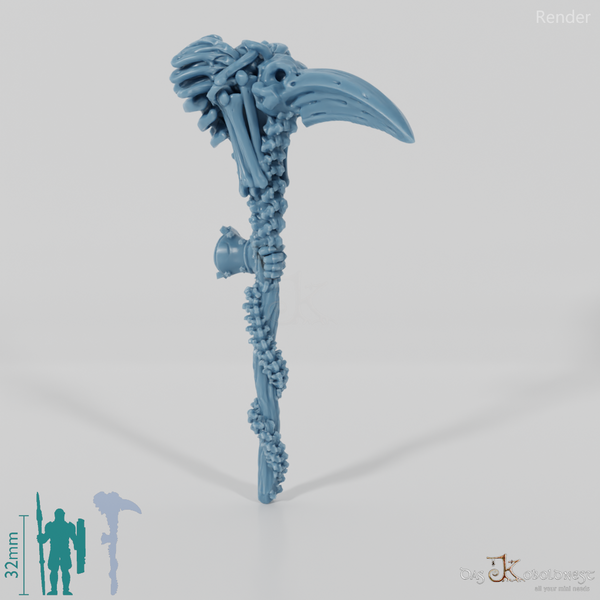 Vile Hero - Weapon - Scythe, Crow (straight hand)