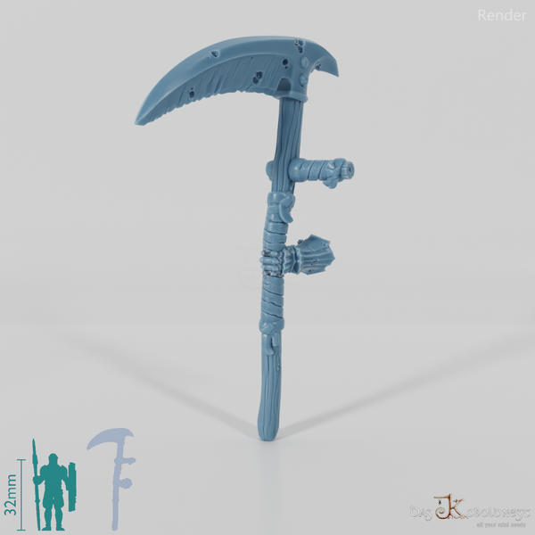 Vile Hero - Weapon - Scythe, Crude (straight hand)
