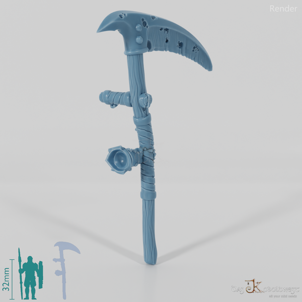 Vile Hero - Weapon - Scythe, Crude (straight hand)