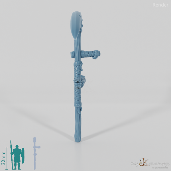 Vile Hero - Weapon - Scythe, Crude (straight hand)