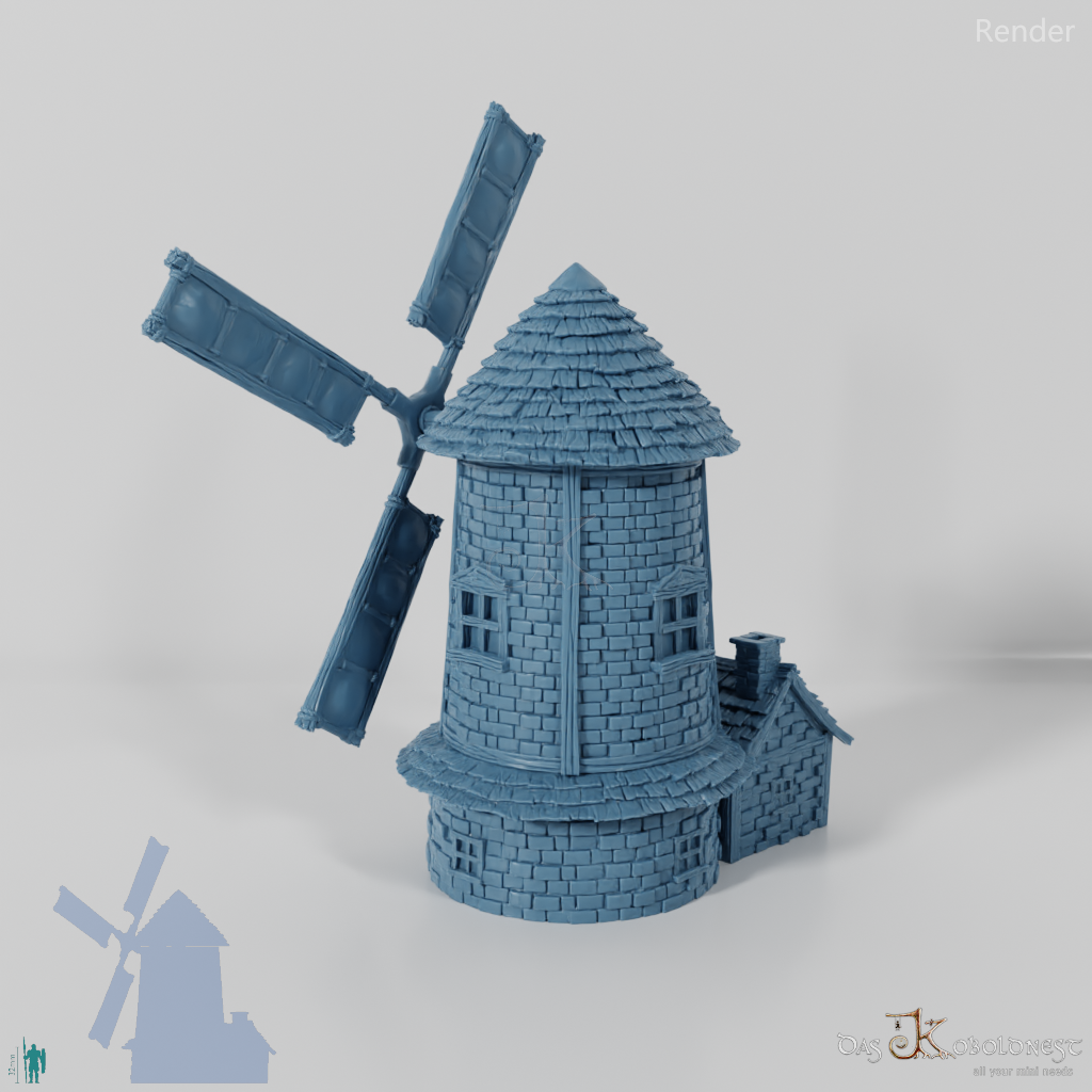 Inconspicuous windmill