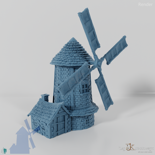 Unscheinbare Windmühle