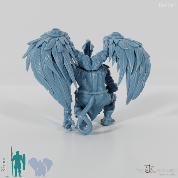 Geflügelter Affe 02