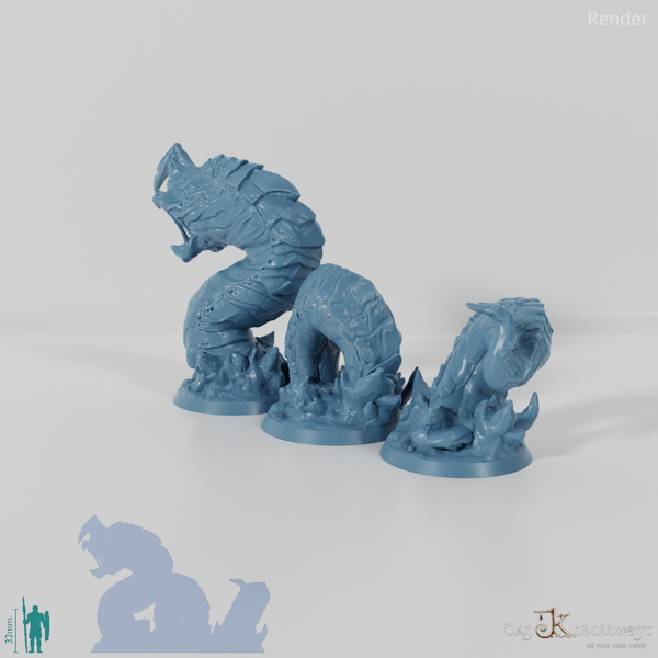 Grabender Riesenwurm