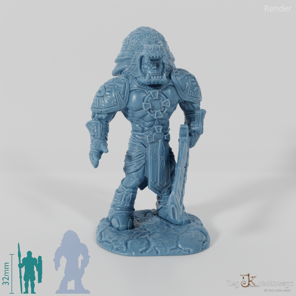 Xochatl Warrior - War of the Ravaged Miniature