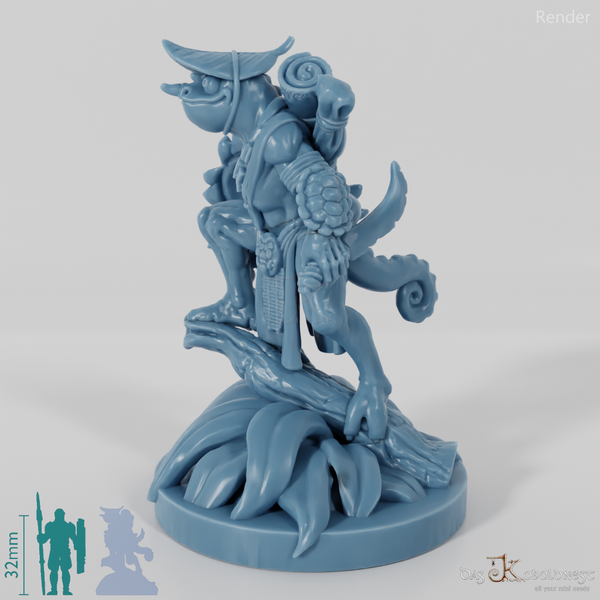 Xuchatla, Lizardfolk Rogue with Dagger (Pose 2)