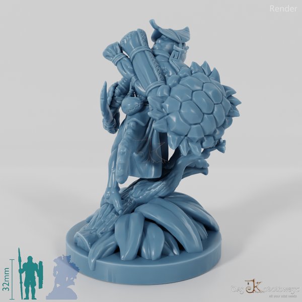 Xuchatla, Lizardfolk Rogue with Dagger (Pose 2)