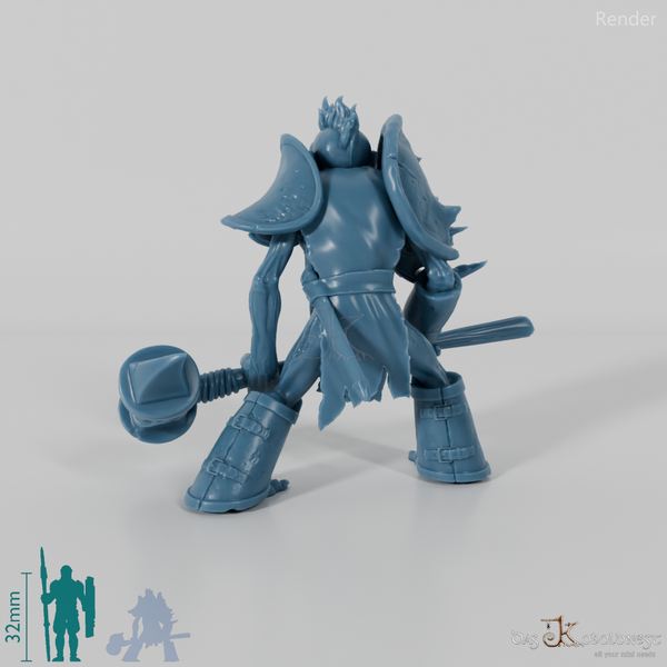 Zombie - Zwergen-Kämpfer