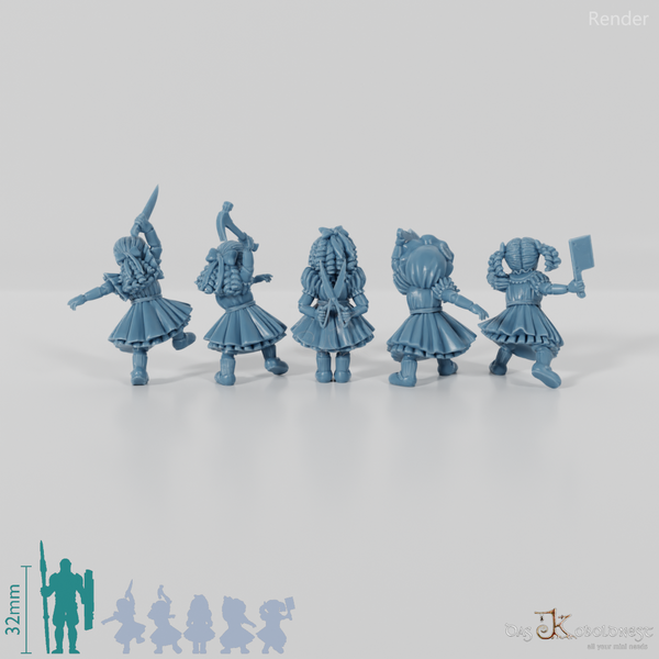 Animierte Spielzeugpuppen - Komplettset