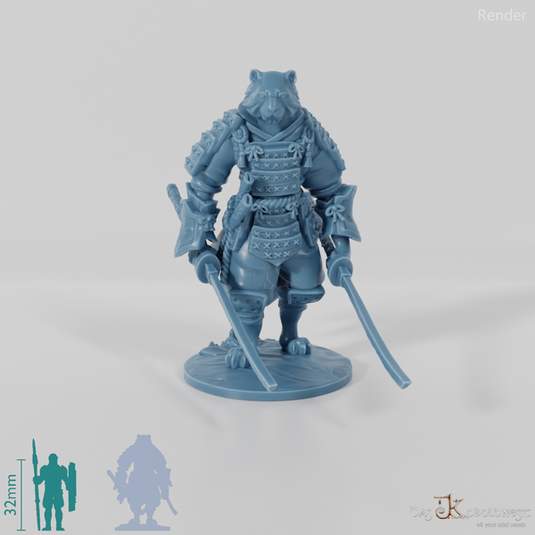 Tengashi, cat people samurai with swords 2