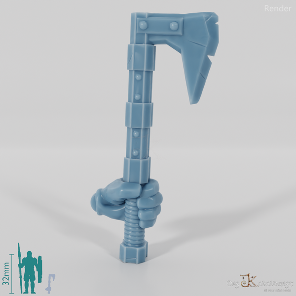Dwarven ax A with hand