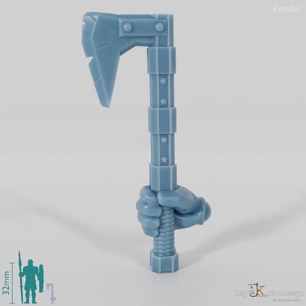 Dwarven ax A with hand
