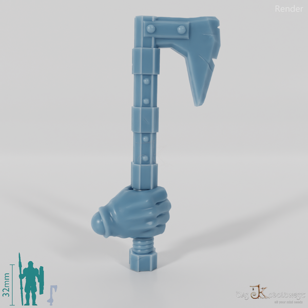 Dwarven ax A with hand