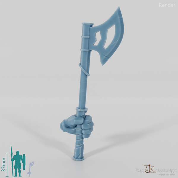 Dwarven ax B with hand