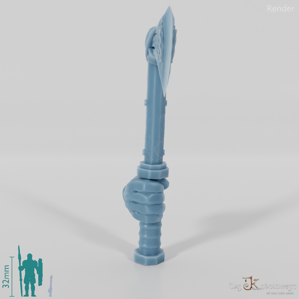 Dwarven ax C with hand