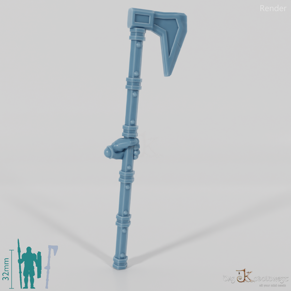 Dwarven Dane ax with hand
