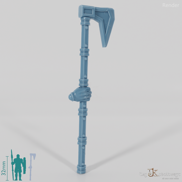 Dwarven Dane ax with hand