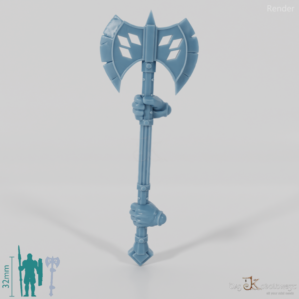 Zwergenstreitaxt (Schartig) - Zweihändig