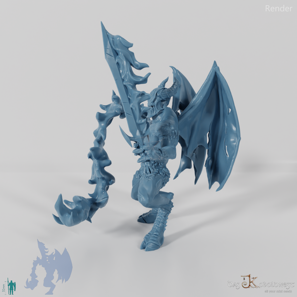 Balor mit Flammenpeitsche und Schwert