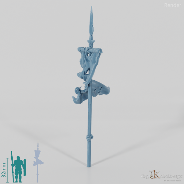 Geister-Banner B mit Hand