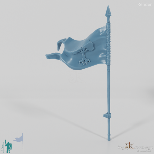 Human Banner A, Emblem with Hand (Gonthan)