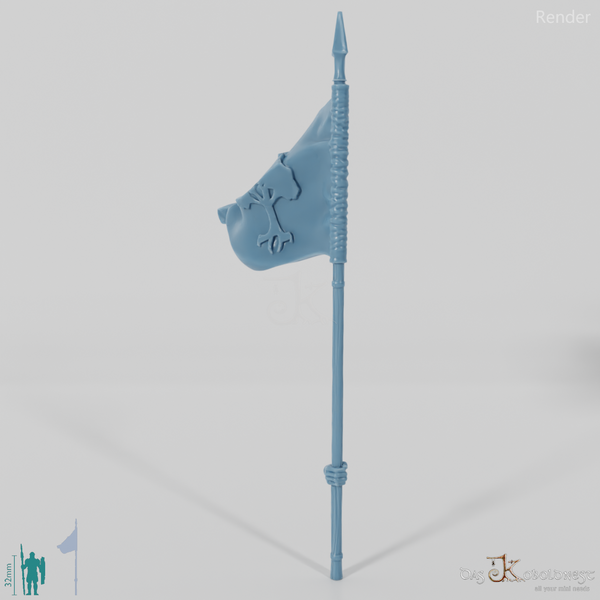 Human Banner A, Emblem with Hand (Gonthan)