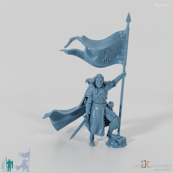 Barazan, Gonthan military leader with banner