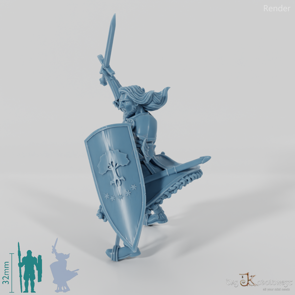 Barazan, Gonthan commander with sword (mounted)