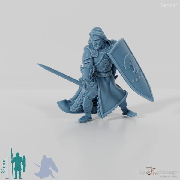 Barazan, Gonthan military leader with sword