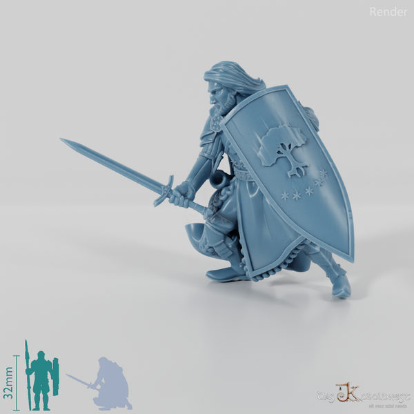 Barazan, Gonthan military leader with sword